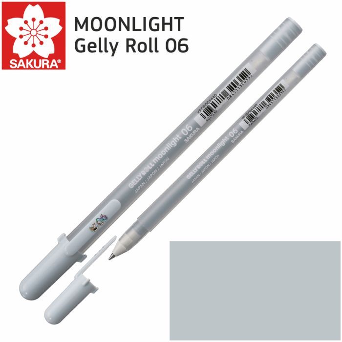 Ручка гелева Sakura MOONLIGHT Gelly Roll 06, Блакитно-сірий (084511320352)