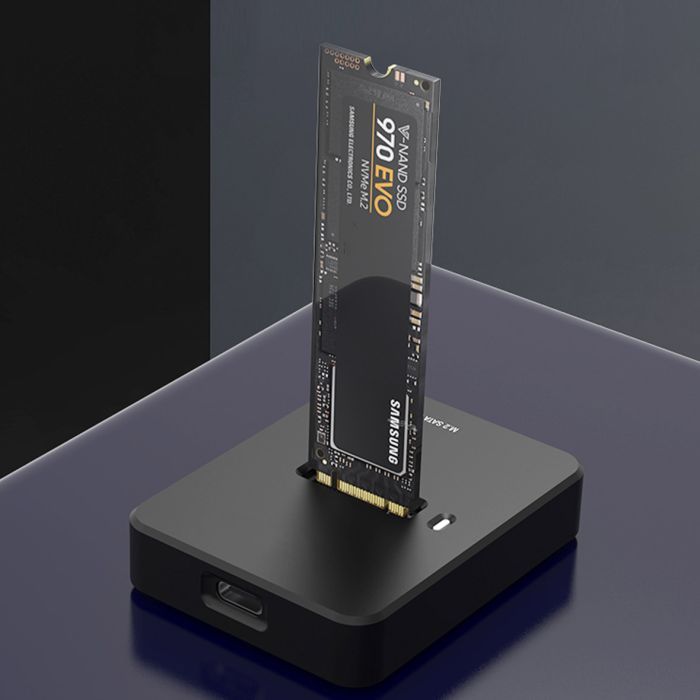 Док-станция для накопителей Gembird USB Type-C M.2 SATA NVME SSD (DD-U3M2) изображение 5