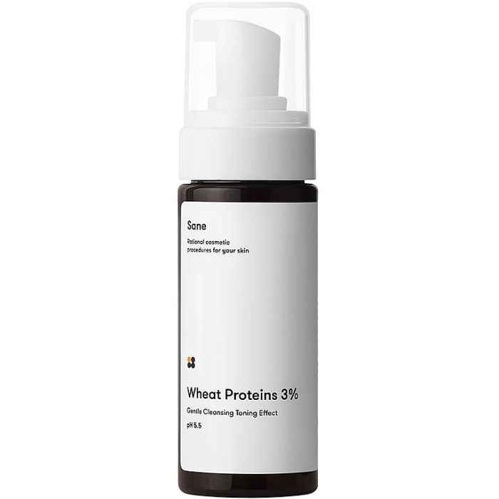 Пенка для умывания Sane Wheat Proteins 3% Gentle Cleansing Toning Effect pH 5.5 С протеинами пшеницы 3% 150 мл (4820266830397)