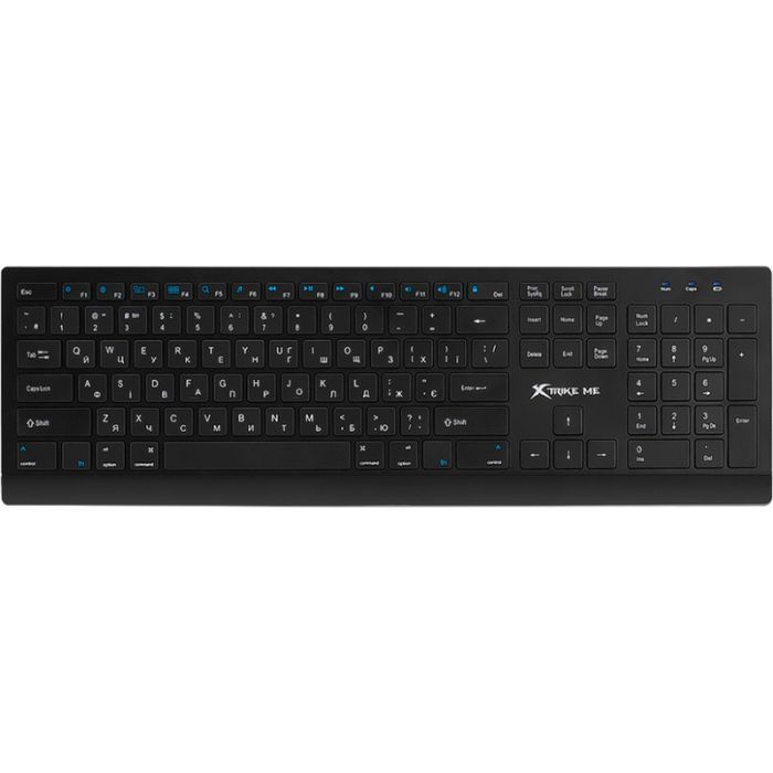 Комплект Xtrike ME MK-208W Wireless UA Black (MK-208WUA) изображение 2