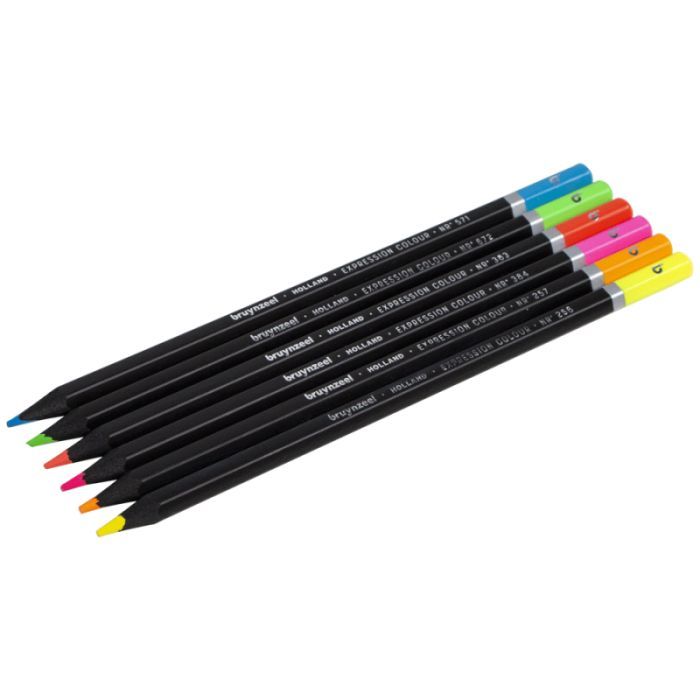 Олівці кольорові Bruynzeel EXPRESSION NEON, 6 кольорів (8712079468408) зображення 8