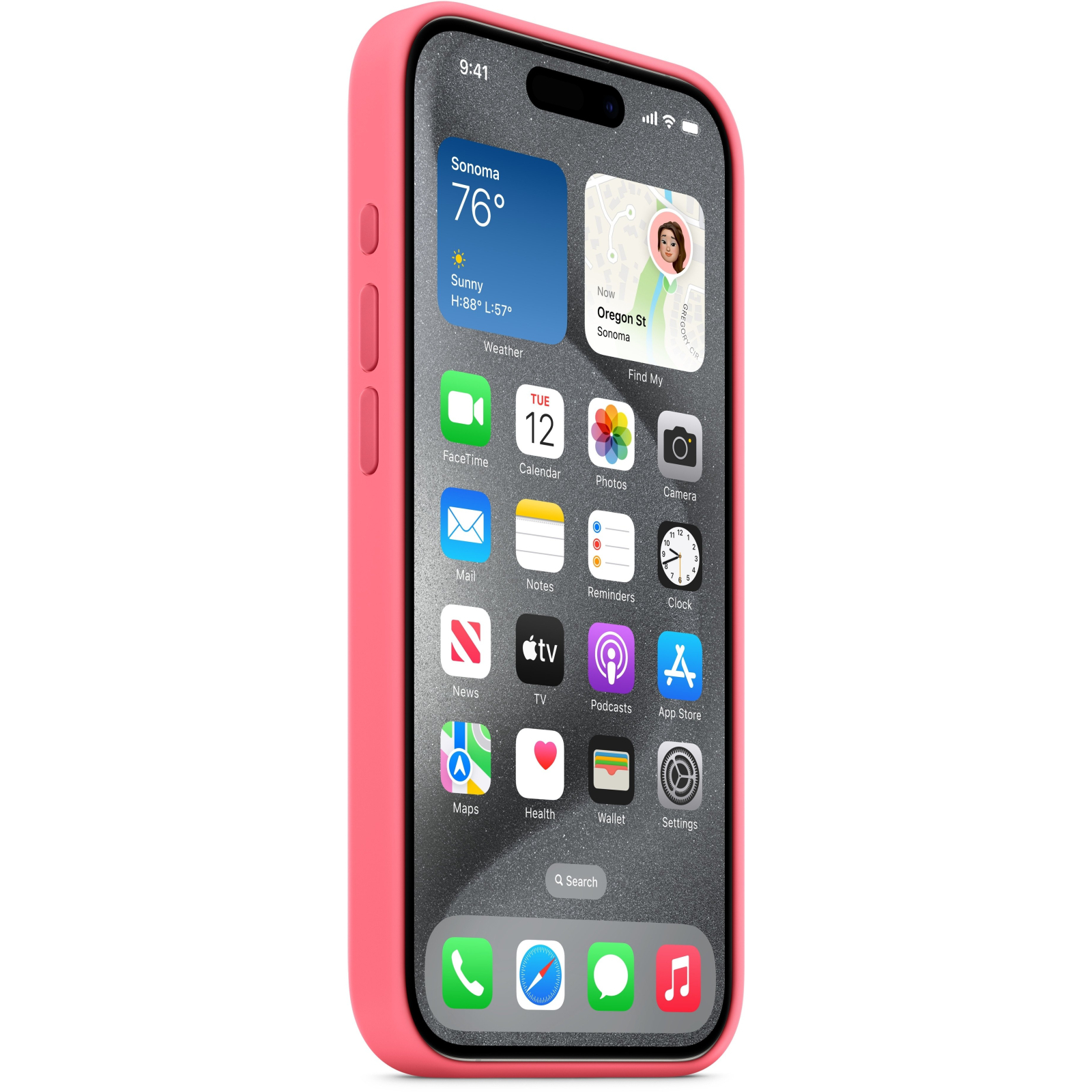 Чехол для мобильного телефона Apple iPhone 15 Pro Silicone Case with MagSafe - Sunshine,Model A3125 (MWNK3ZM/A) изображение 2