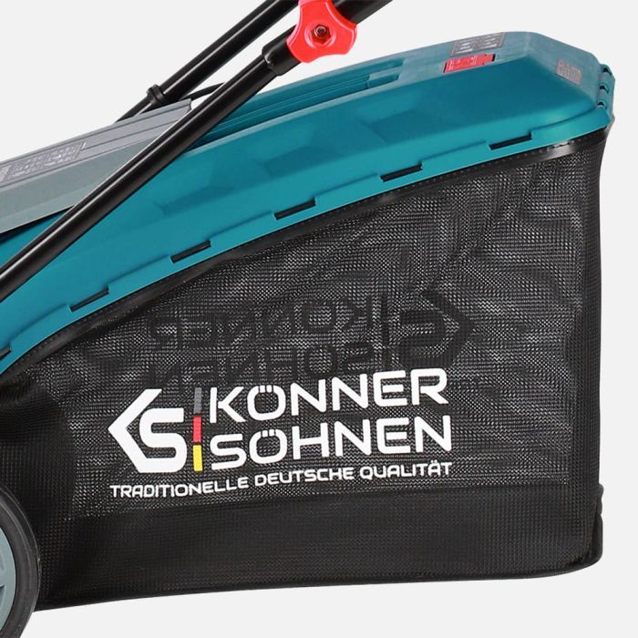 Газонокосилка Konner&Sohnen KS 38LM-BL 1400Вт 38см 25-65мм 230-240В 50л 3000об/хв (KS38LM-BL) изображение 7