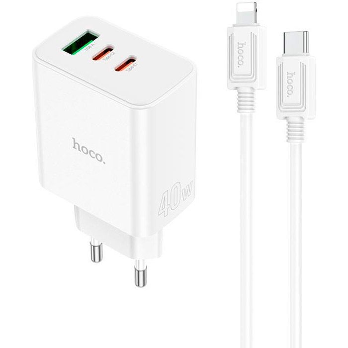 Зарядное устройство HOCO C126A Pure White (6931474798732)
