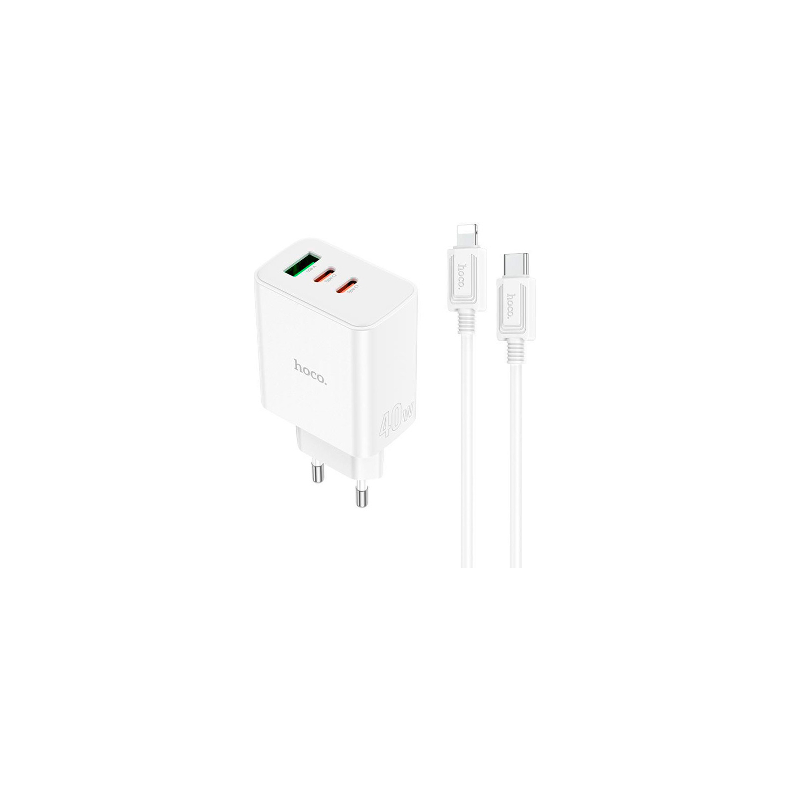 Зарядное устройство HOCO C126A Pure White (6931474798732)