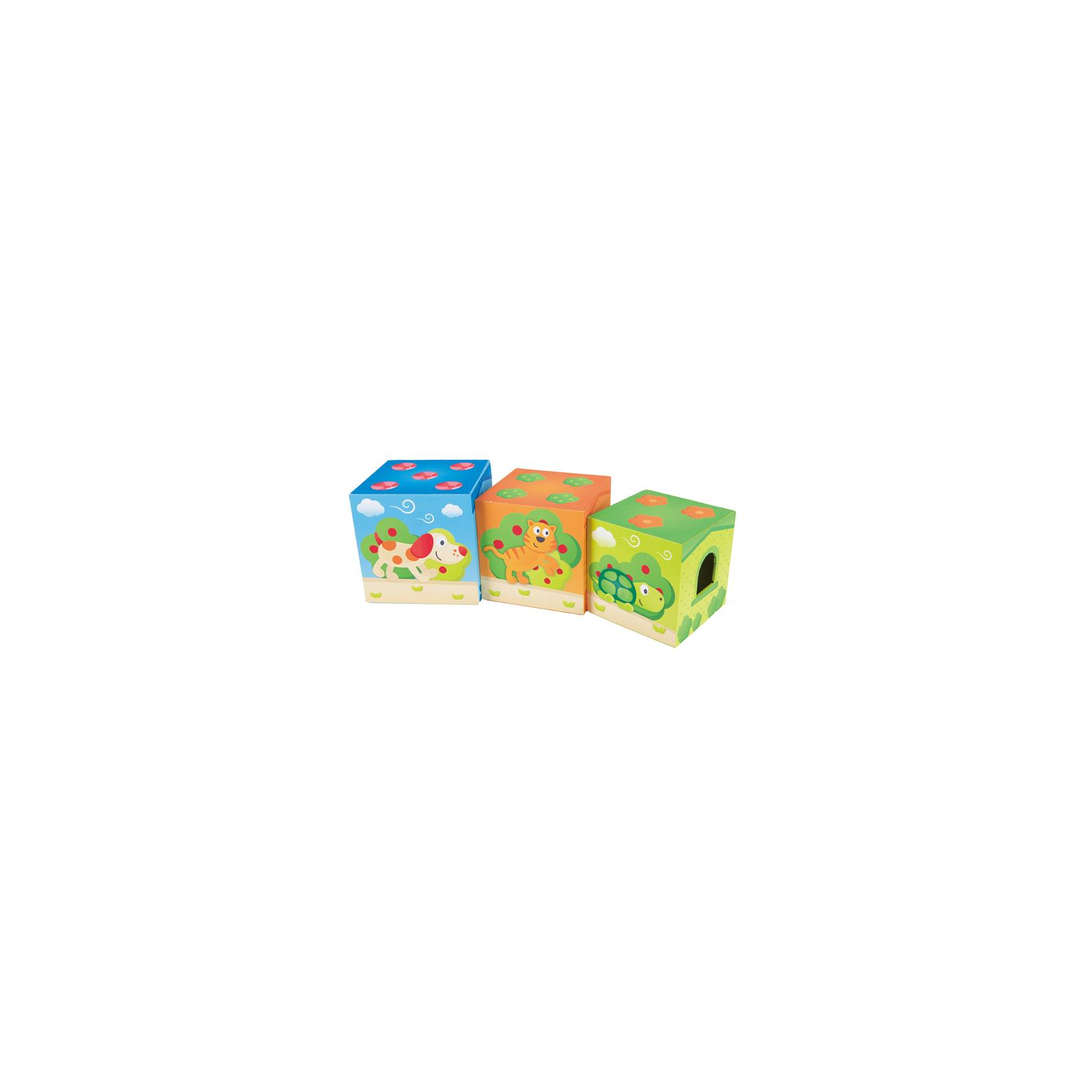 Развивающая игрушка Hape деревянные кубики Башня со зверьками (E0451) изображение 2