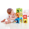 Развивающая игрушка Hape деревянные кубики Башня со зверьками (E0451) изображение 6