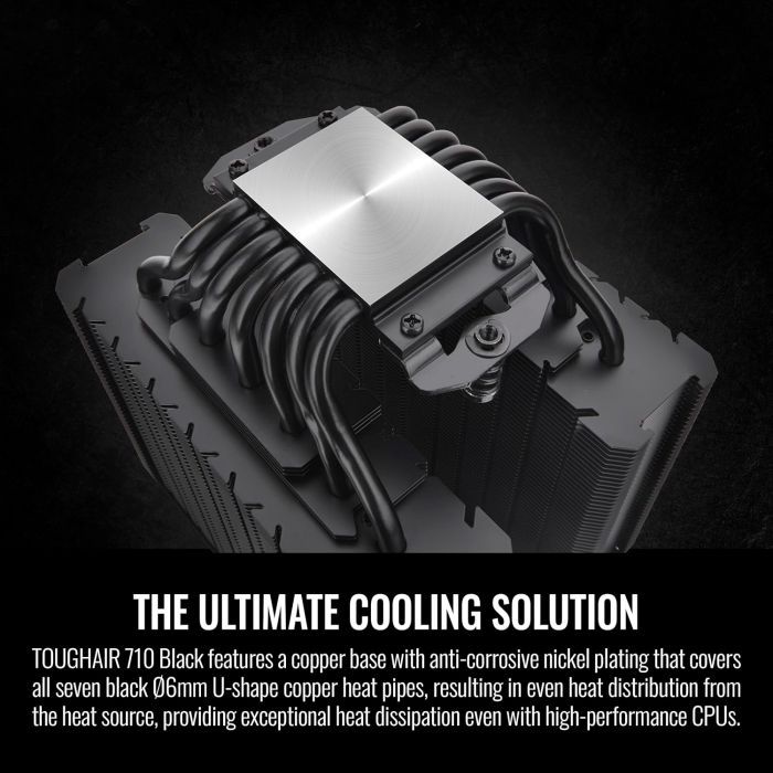 Кулер для процессора ThermalTake TOUGHAIR 710 Black (7 CL-P117-CA14BL-A) изображение 12