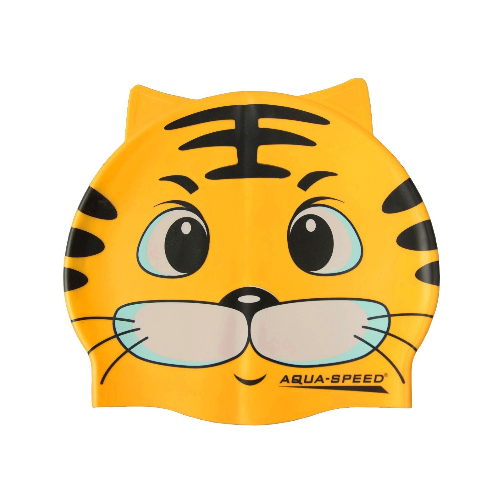 Шапка для плавання Aqua Speed Zoo 115-Cat 5529 жовтий кіт Діт OSFM (5908217655295)
