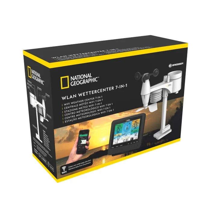 Метеостанція National Geographic WIFI Colour Weather Center 7-in-1 Sensor (9080600) (930585) зображення 6