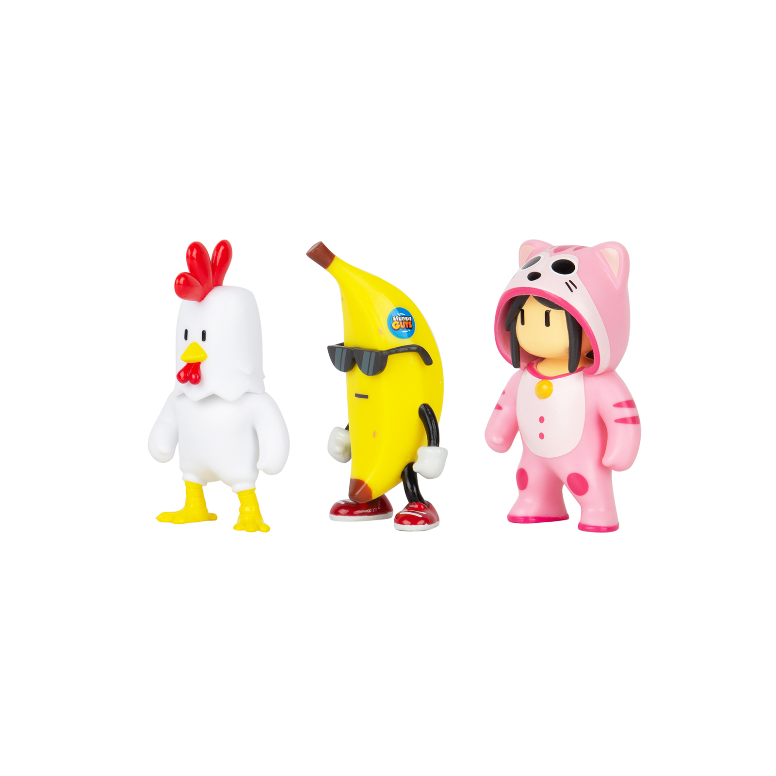 Фигурка Stumble Guys набор коллекционных - Цыпленок, Банан, Мяумер (SG2020-6) изображение 2