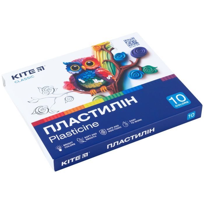 Пластилин Kite Classic 10 цветов, 200 г (K-084) изображение 2