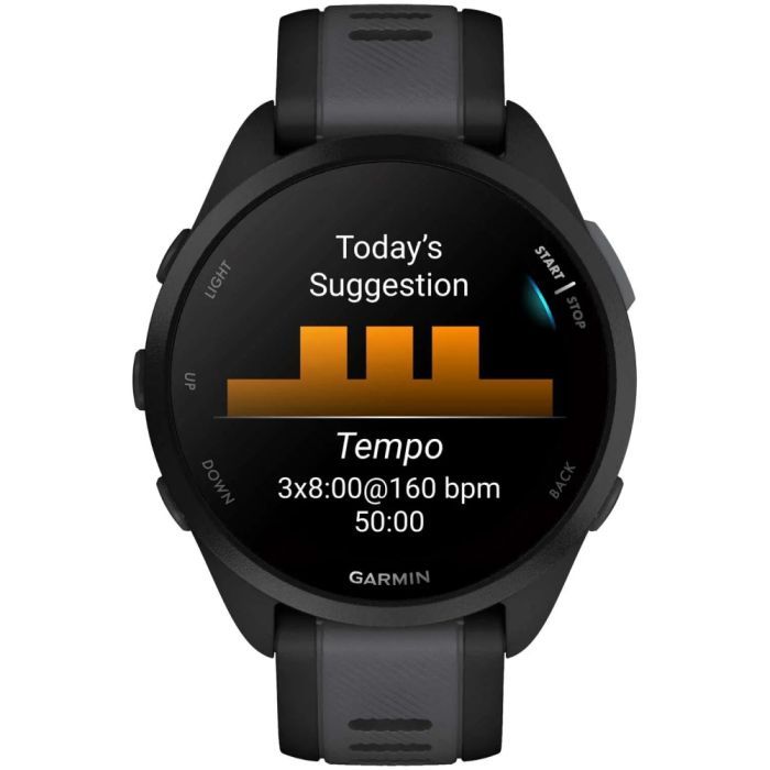 Смарт-годинник Garmin Forerunner 165, GPS, Black/Slate Grey, GPS (010-02863-20) зображення 8