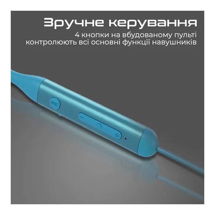 Наушники Promate ANC Velcon Blue (velcon.blue) изображение 8