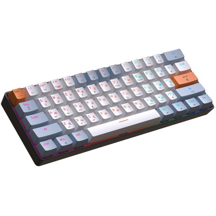 Клавиатура GamePro MK130R Hot-Swap Red Swich RGB USB UA Black (MK130R) изображение 3
