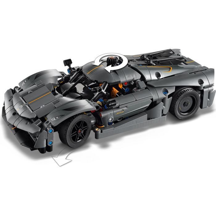 Конструктор LEGO Technic Koenigsegg Jesko Absolut — сірий гіперкар (42173) зображення 6