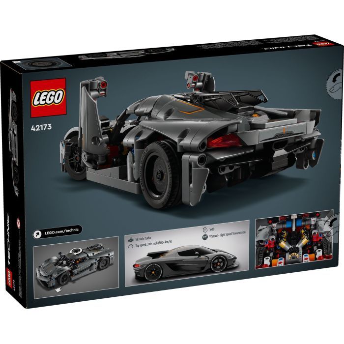 Конструктор LEGO Technic Koenigsegg Jesko Absolut — сірий гіперкар (42173) зображення 8