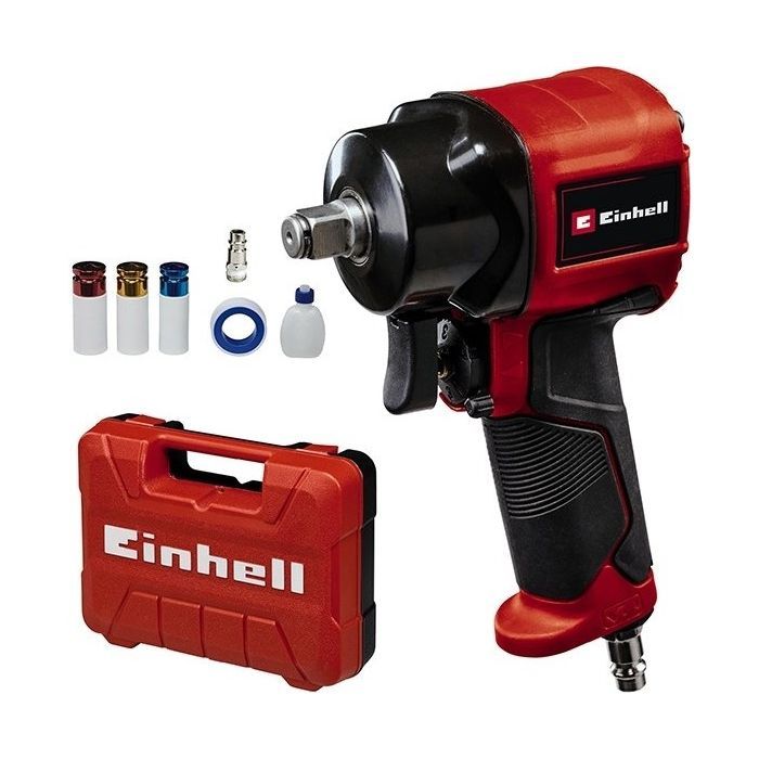 Гайковерт Einhell TC-PW 610 Compact, 610Нм, 6.3бар, 142л/хв, М14, кейс (4138965)
