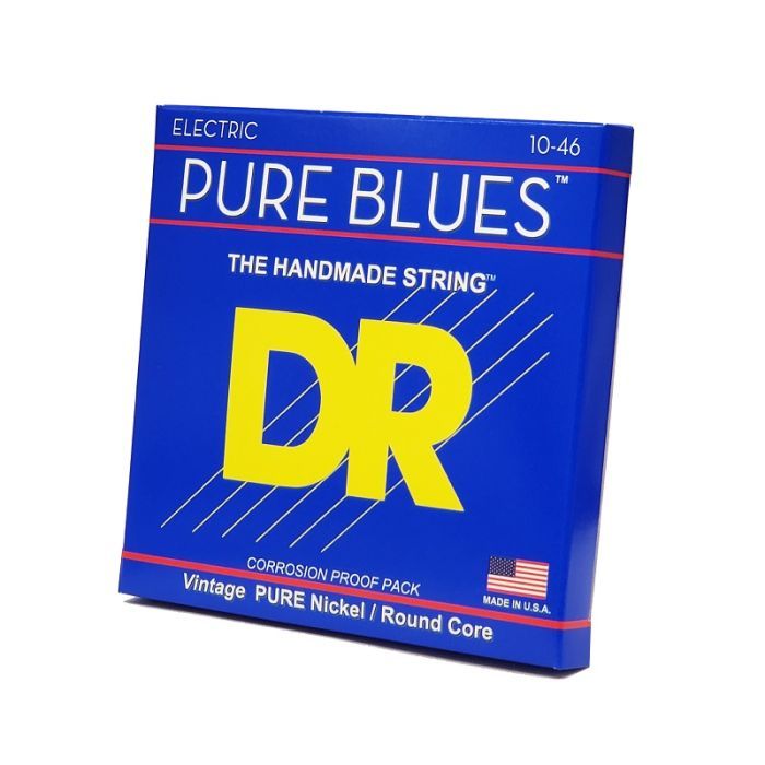 Струны для гитары DR Strings PURE BLUES Electric Guitar Strings - Medium (10-46) (PHR-10) изображение 2