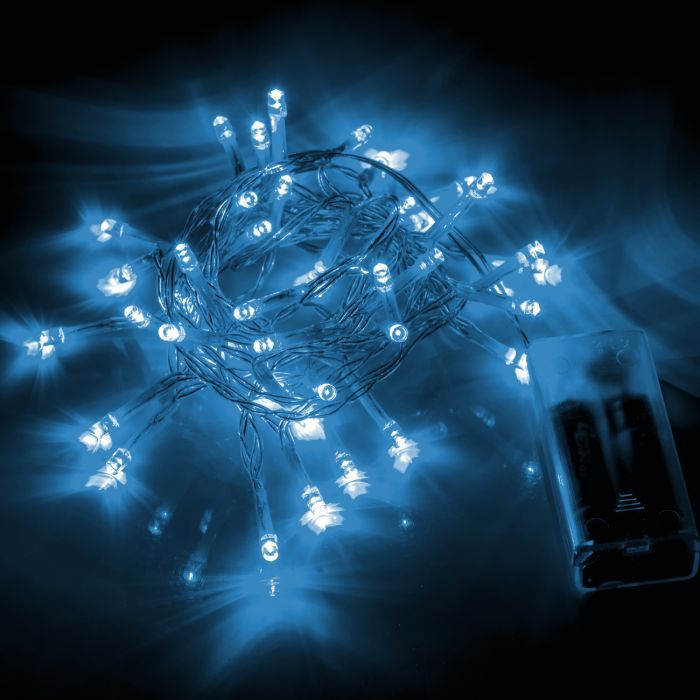 Гирлянда YES! Fun Нить 41 LED Холодно-белая 2.8 м Статичная На батарейках (975057) изображение 3