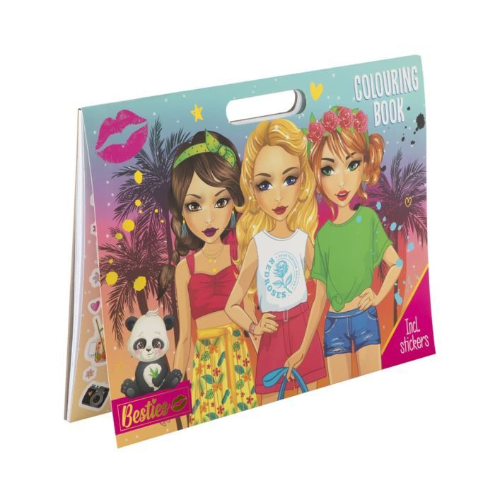 Набор для творчества Besties Раскраска «Мега» со стикерами (961023) изображение 2