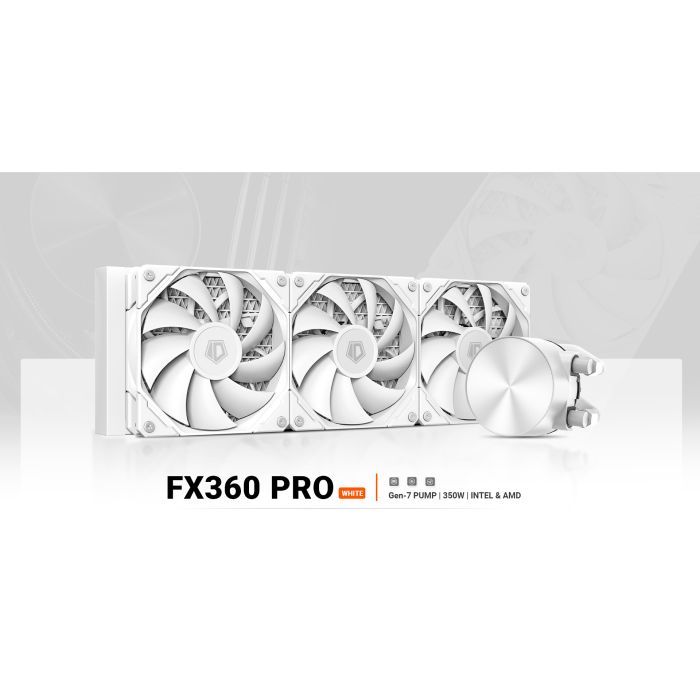 Система жидкостного охлаждения ID-Cooling FX360 Pro White изображение 10