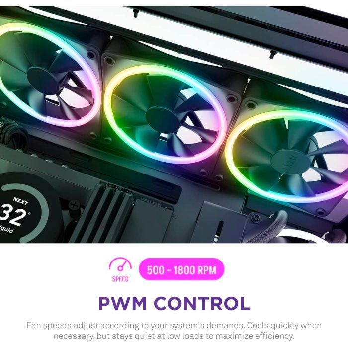 Кулер для корпуса NZXT F120RGB Duo - 120mm Dual- (RF-D12SF-B1) изображение 10