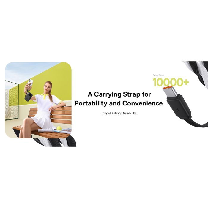 Батарея универсальная Baseus QPow2 20000mAh 30W, with 2*Type-C Cable, White (P10055009213-00) изображение 11
