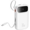 Батарея универсальная Baseus QPow2 20000mAh 30W, with 2*Type-C Cable, White (P10055009213-00) изображение 3