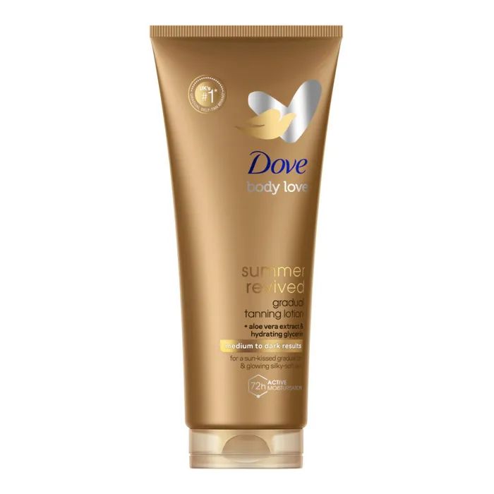 Автозасмага Dove Body Love Summer Revived Лосьйон для тіла Від середнього до темного 200 мл (8720181260520)