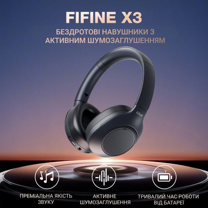 Навушники Fifine X3W Wireless White (X3W) зображення 5