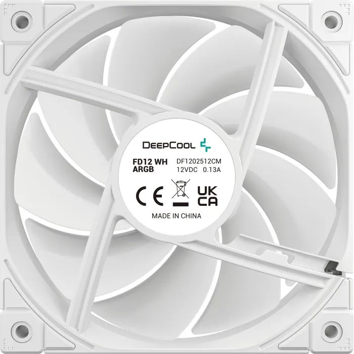 Кулер для корпуса Deepcool FD12 ARGB WH (R-FD12-WHAPN1-G) изображение 7