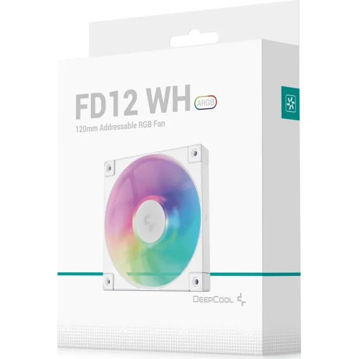 Кулер для корпуса Deepcool FD12 ARGB WH (R-FD12-WHAPN1-G) изображение 9