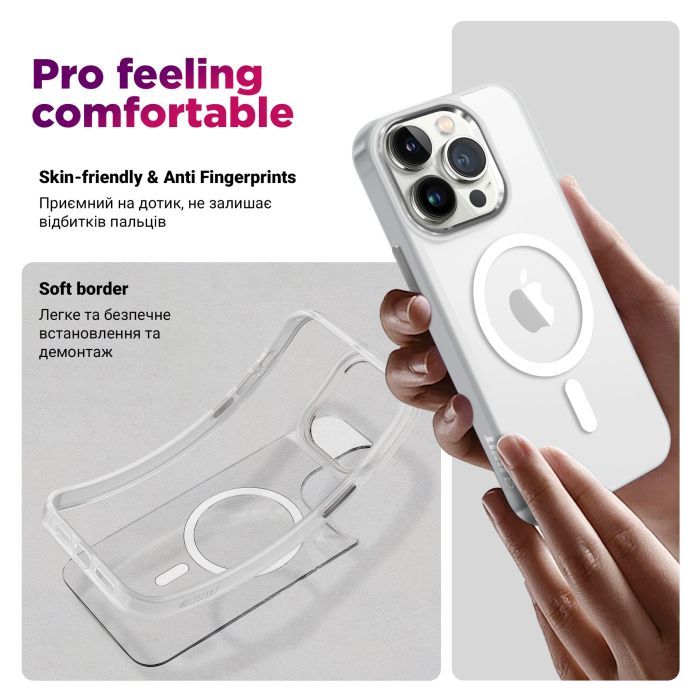 Чехол для мобильного телефона Armorstandart Unit MagSafe Samsung S25 Matte Clear Silver (ARM82261) изображение 2