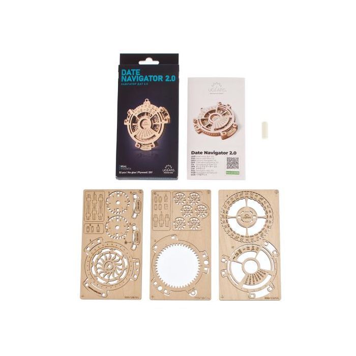 Конструктор Ugears механічний 3D Навігатор дат 2.0 (70218) зображення 2