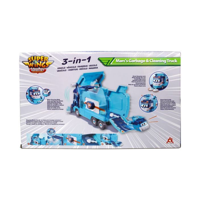 Игровой набор Super Wings Грузовик Марка для мусора и уборки грузовика и уборки (EU770854) изображение 9