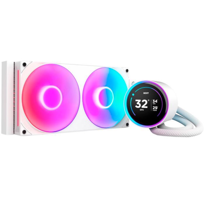 Система жидкостного охлаждения NZXT Kraken Elite RGB 240mm AIO (RL-KR24E-W2)