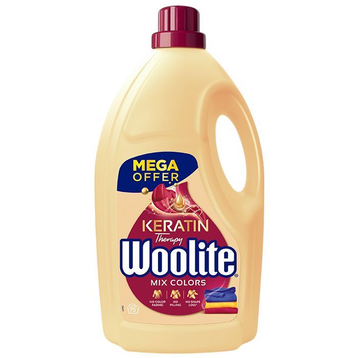 Гель для стирки Woolite Для цветных тканей С кератином 3.6 л (5900627090512)