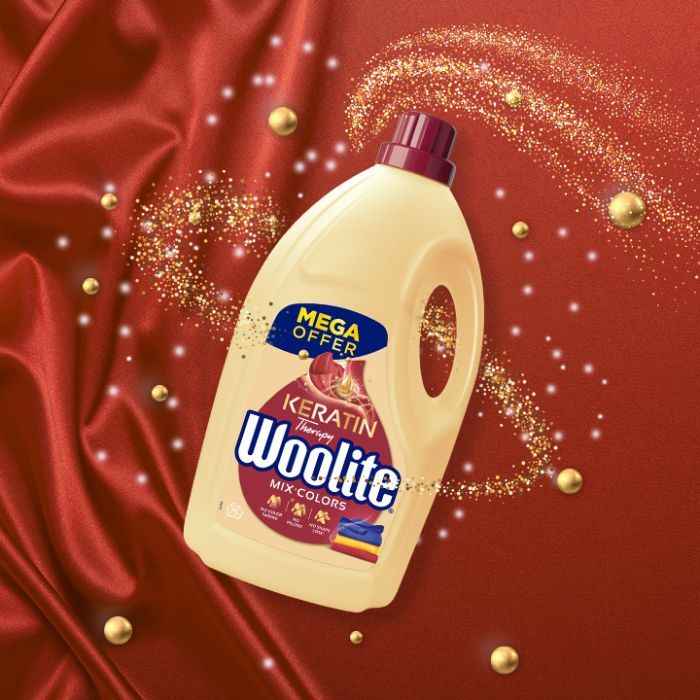 Гель для стирки Woolite Для цветных тканей С кератином 3.6 л (5900627090512) изображение 3