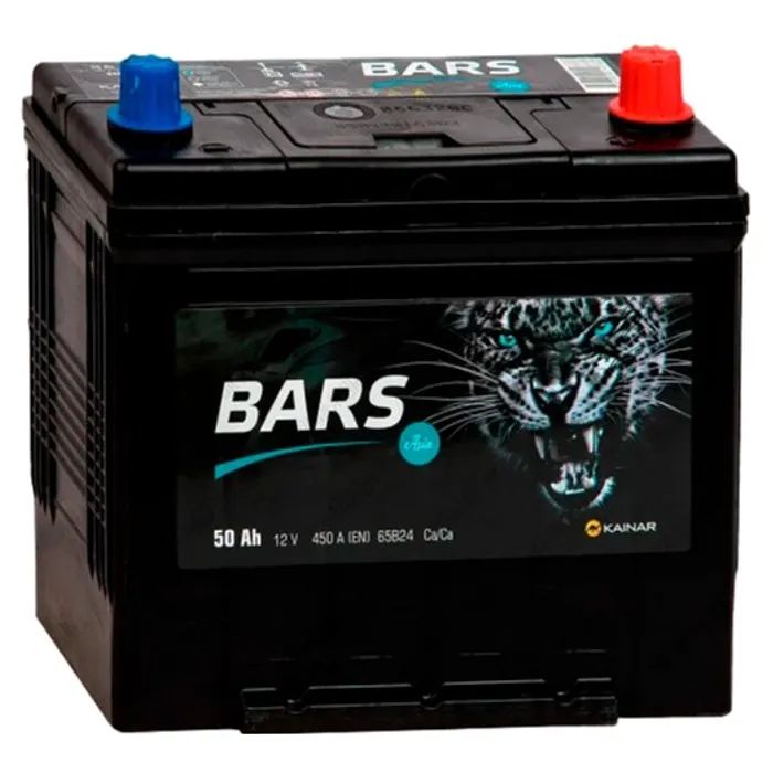 Аккумулятор автомобильный Bars 50Ah ASIA Ев (-/+) (450EN)
