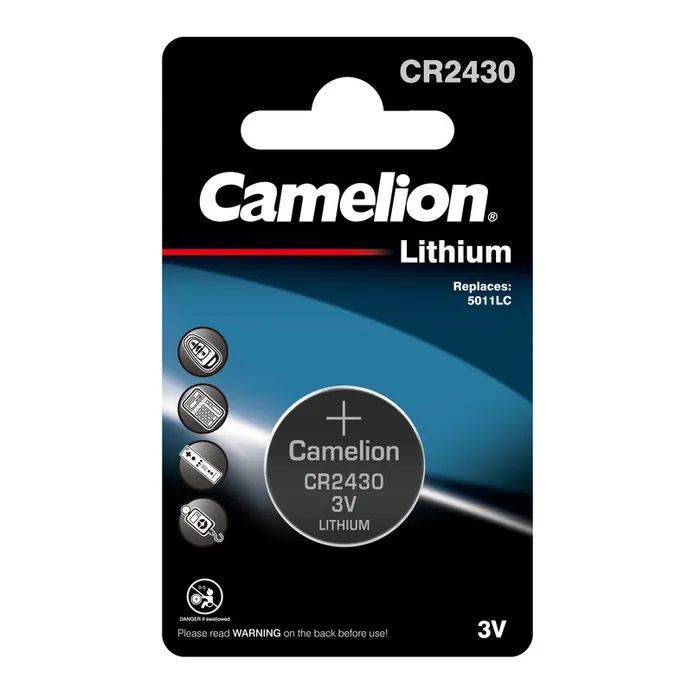 Батарейка CR 2430 Lithium * 1 Camelion (CR2430-BP1)