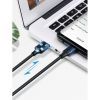 Дата кабель USB 2.0 AM to USB-C 0.5m 3.0A (18W) Nickel Plating US287 Black Ugreen (60115) зображення 4
