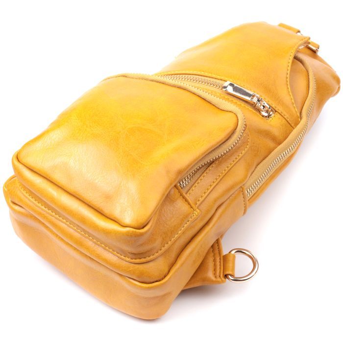 Сумка Vintage Из экокожи Желтая (22753) изображение 6