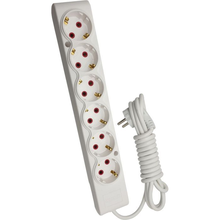 Сетевой удлинитель TECCO 3м 6 постов white (8681277842313)