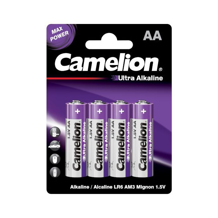 Батарейка Camelion AA LR6 Ultra Alkaline * 4 (LR6-BP4UT)
