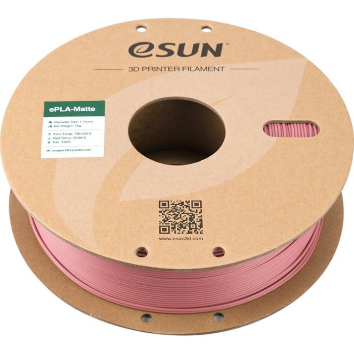 Пластик для 3D-принтера eSUN ePLA-Matte, 1,75мм, 1кг, strawberry red (ePLA-Matte-P175SR1) изображение 3