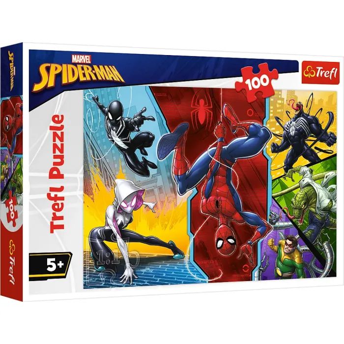 Пазл Trefl Spiderman Вверх ногами 100 элементов (5900511163476)