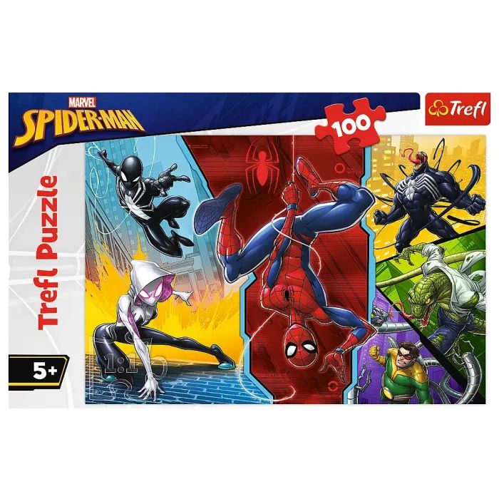 Пазл Trefl Spiderman Вверх ногами 100 элементов (5900511163476) изображение 2