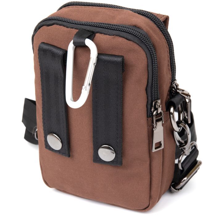 Сумка Vintage На пояс нейлон Красная (20647) изображение 2