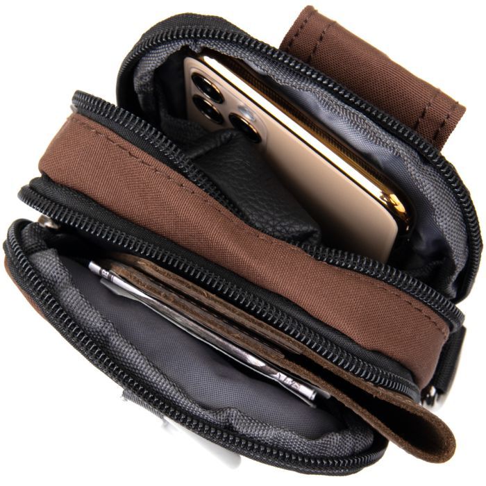 Сумка Vintage На пояс нейлон Красная (20647) изображение 5